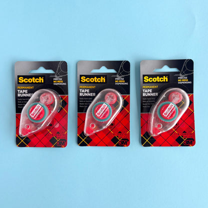 Cinta Adhesiva Doble Faz en Dispensador 3M Scotch - Permanente y libre de ácido (7,9 m) - Venta por unidad