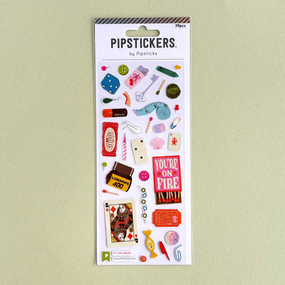 Stickers Pipsticks Original  My Junk Drawer (Lámina de 7.6 cm × 17.8 cm)