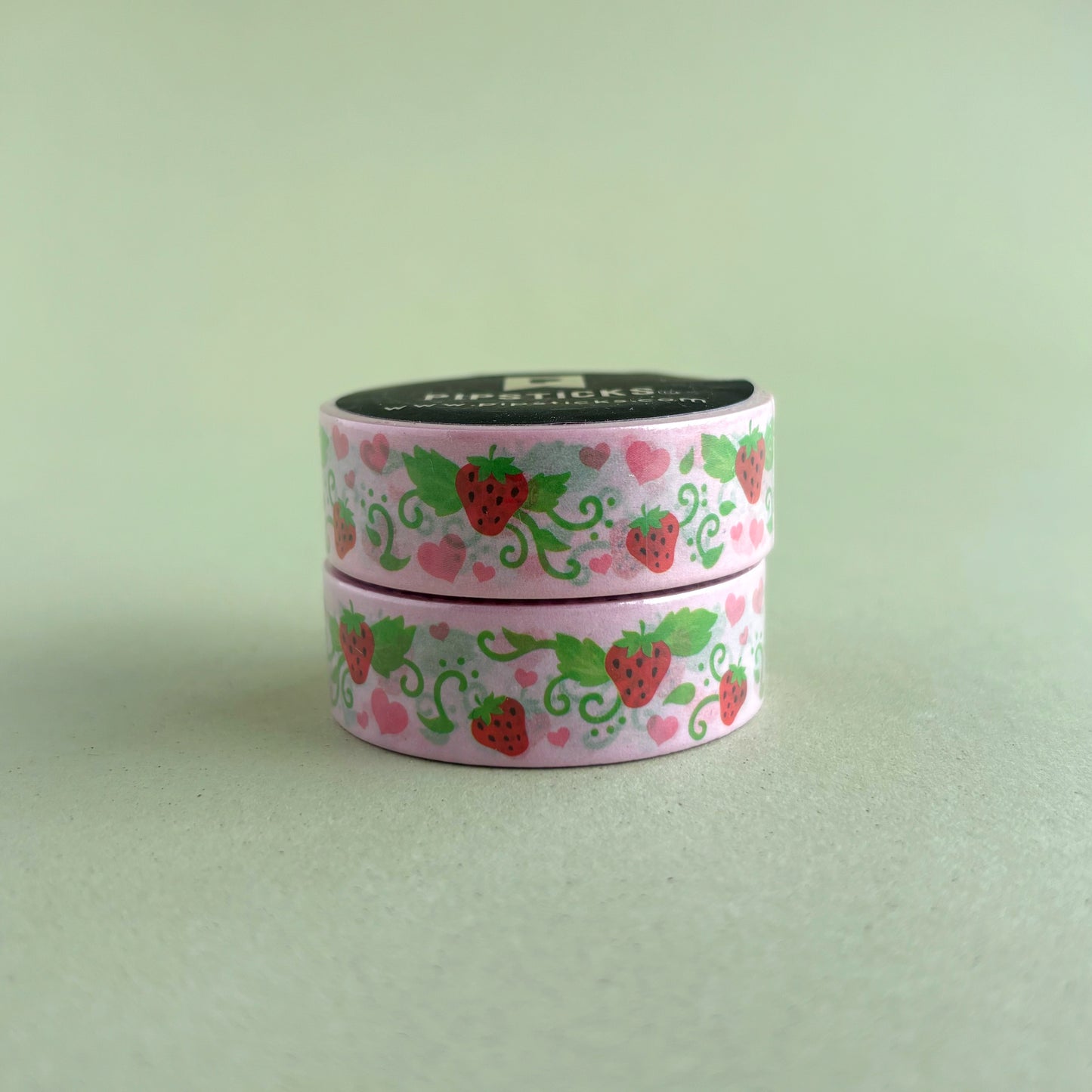 Washi Tape Strawberry Shortcake x Pipsticks Original - Berry Patch (10 m x 1.5 cm)