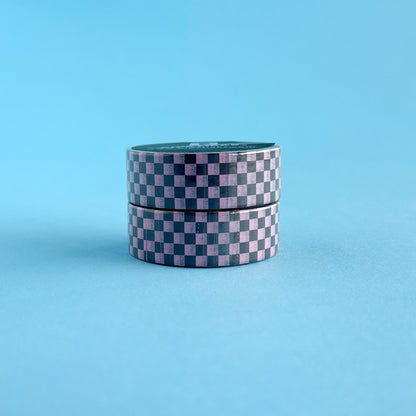 Washi Tape Pipsticks Original - Pink Up The Check (10 m x 1.5 cm)