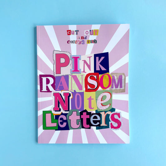 Libro para recortar: letras, números y símbolos – Pink Random Note (NO stickers)