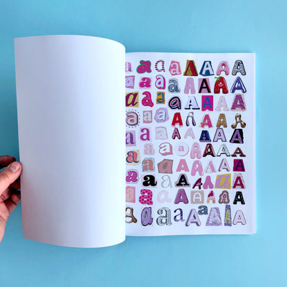 Libro para recortar: letras, números y símbolos – Pink Random Note (NO stickers)
