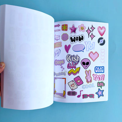 Libro para recortar: letras, números y símbolos – Pink Random Note (NO stickers)