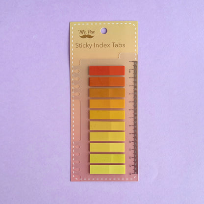 Banderitas adhesivas pastel degradé con regla integrada - Venta por unidad