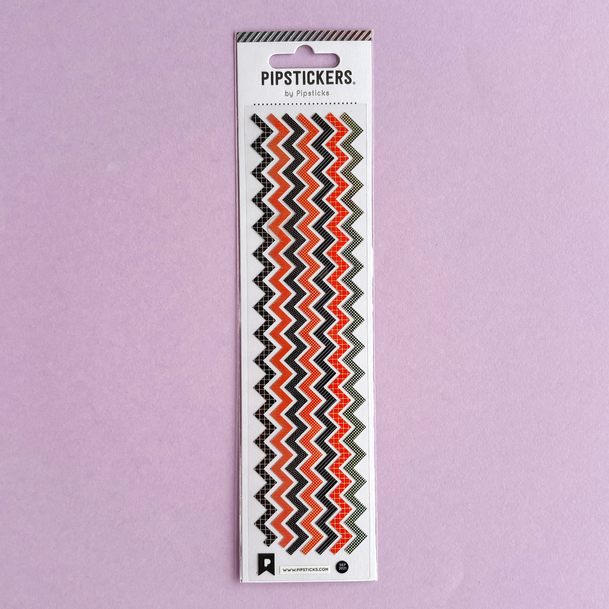 Lámina de Stickers Pipsticks Original - Halloween Zigzags