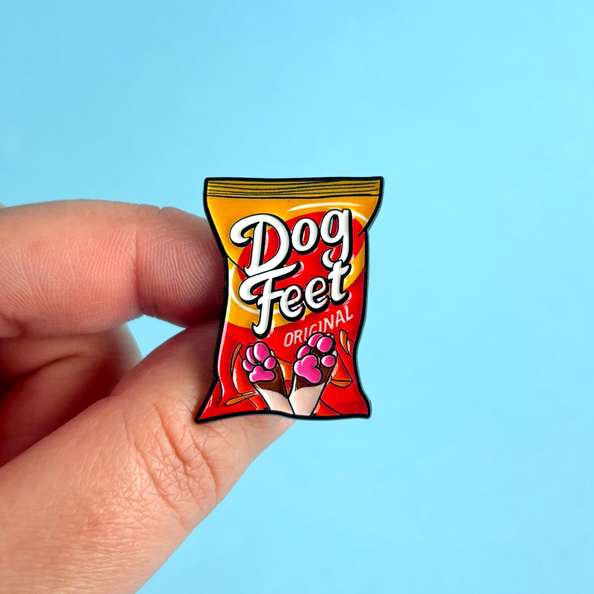 Pin Metálico Dog Feet Original