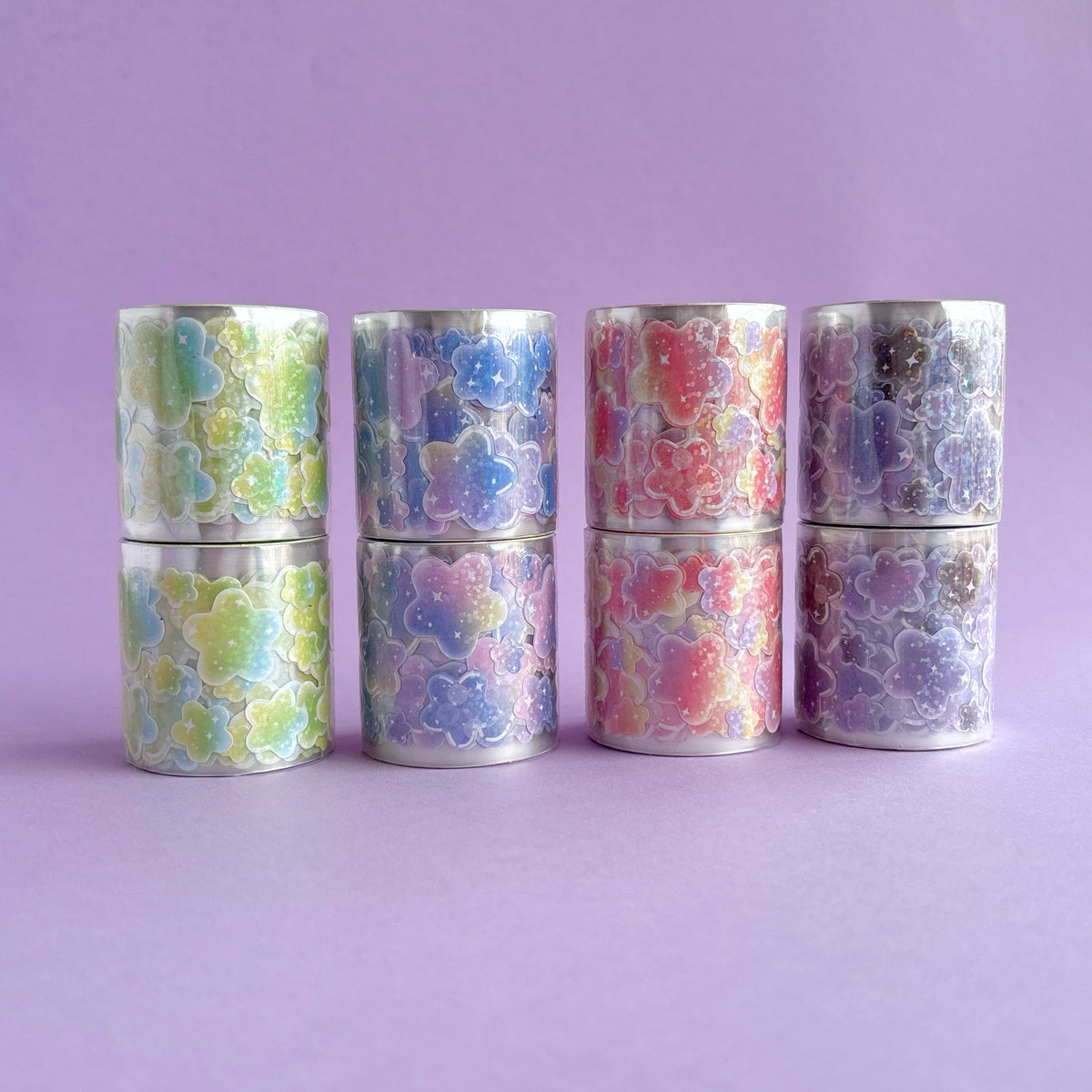 Rollo de Stickers de Estrellas Nube Glitter