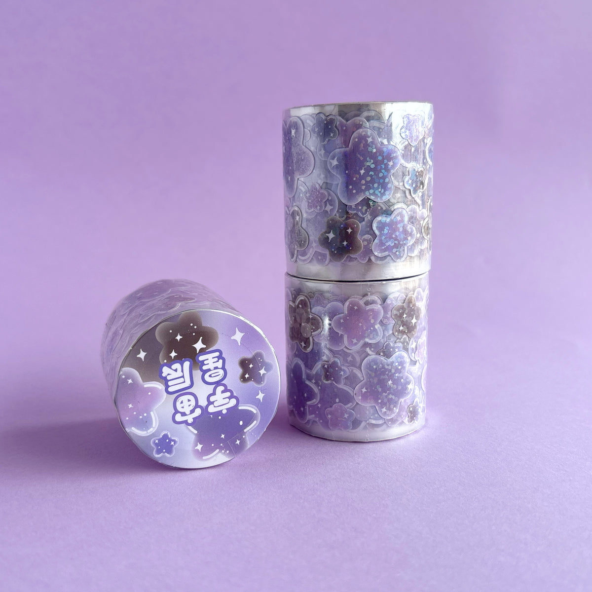 Rollo de Stickers de Estrellas Nube Glitter