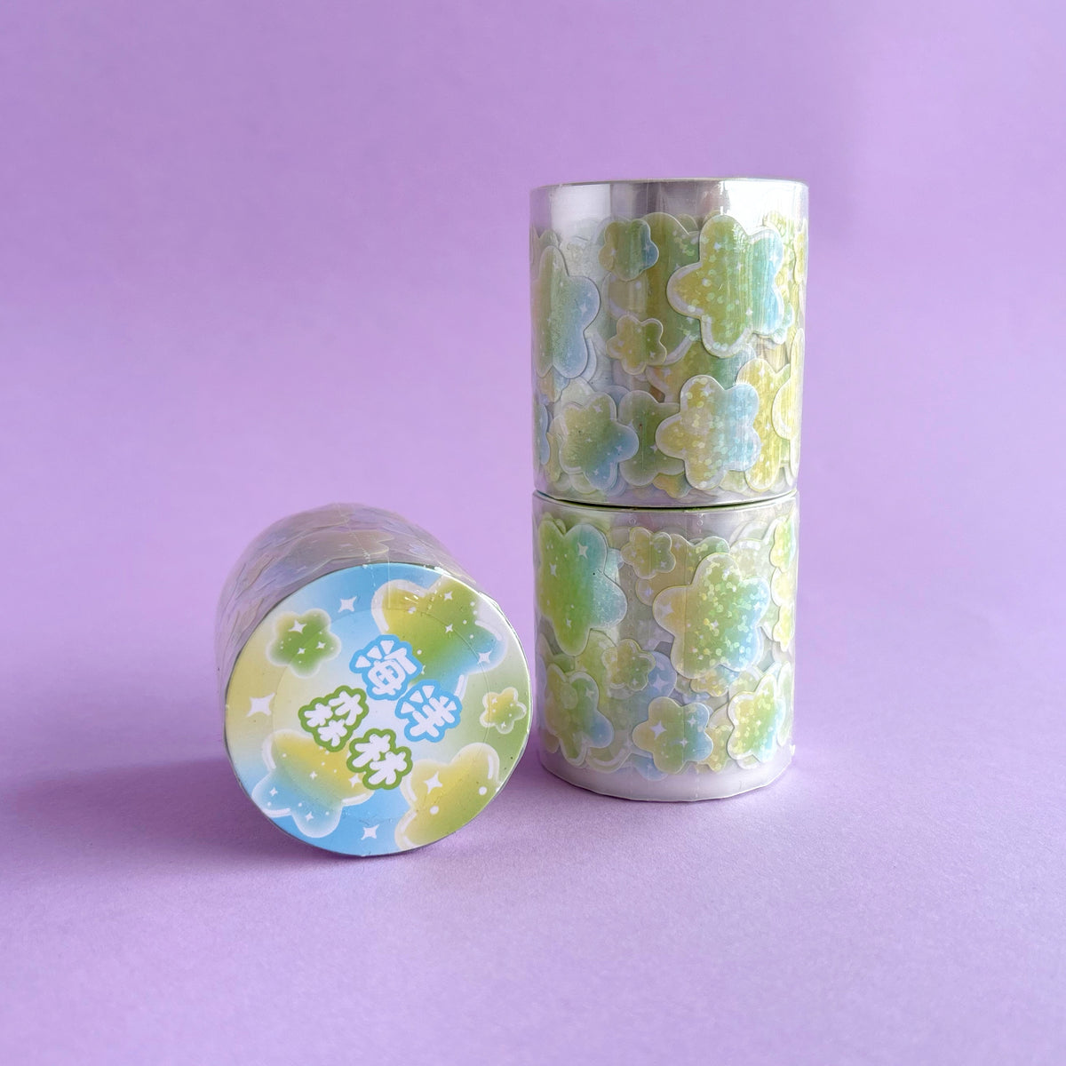 Rollo de Stickers de Estrellas Nube Glitter