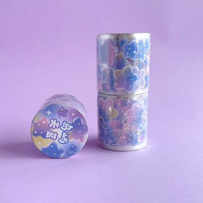 Rollo de Stickers de Estrellas Nube Glitter