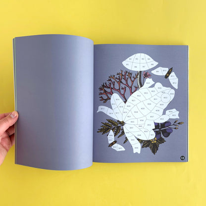 Libro de Stickers por Números Brain Games: Forest - 28 imágenes para completar