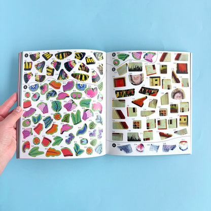 Libro de Stickers por Números Brain Games:  Whimsical Wonders - 28 imágenes para completar (dos incluyen detalles en foil)