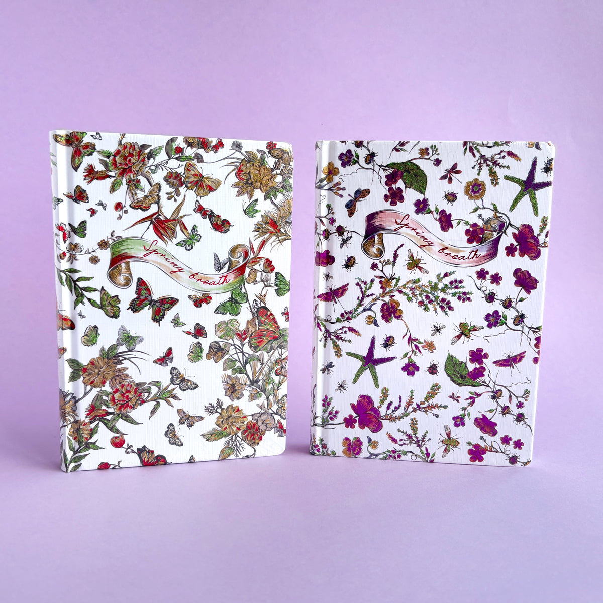 Libreta Spring Breath - páginas decoradas