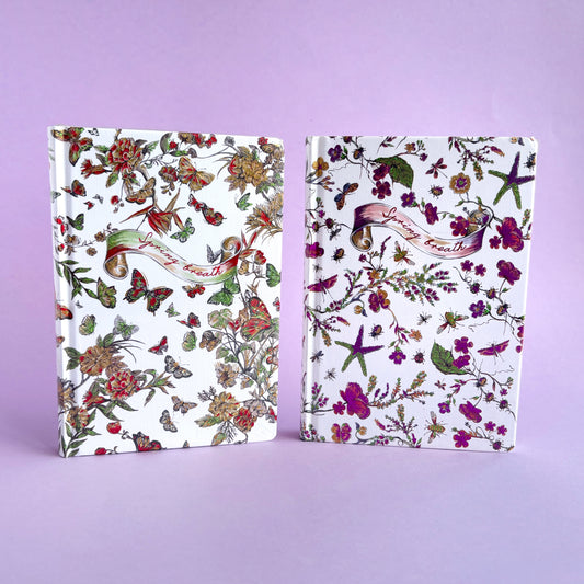 Libreta Spring Breath - páginas decoradas