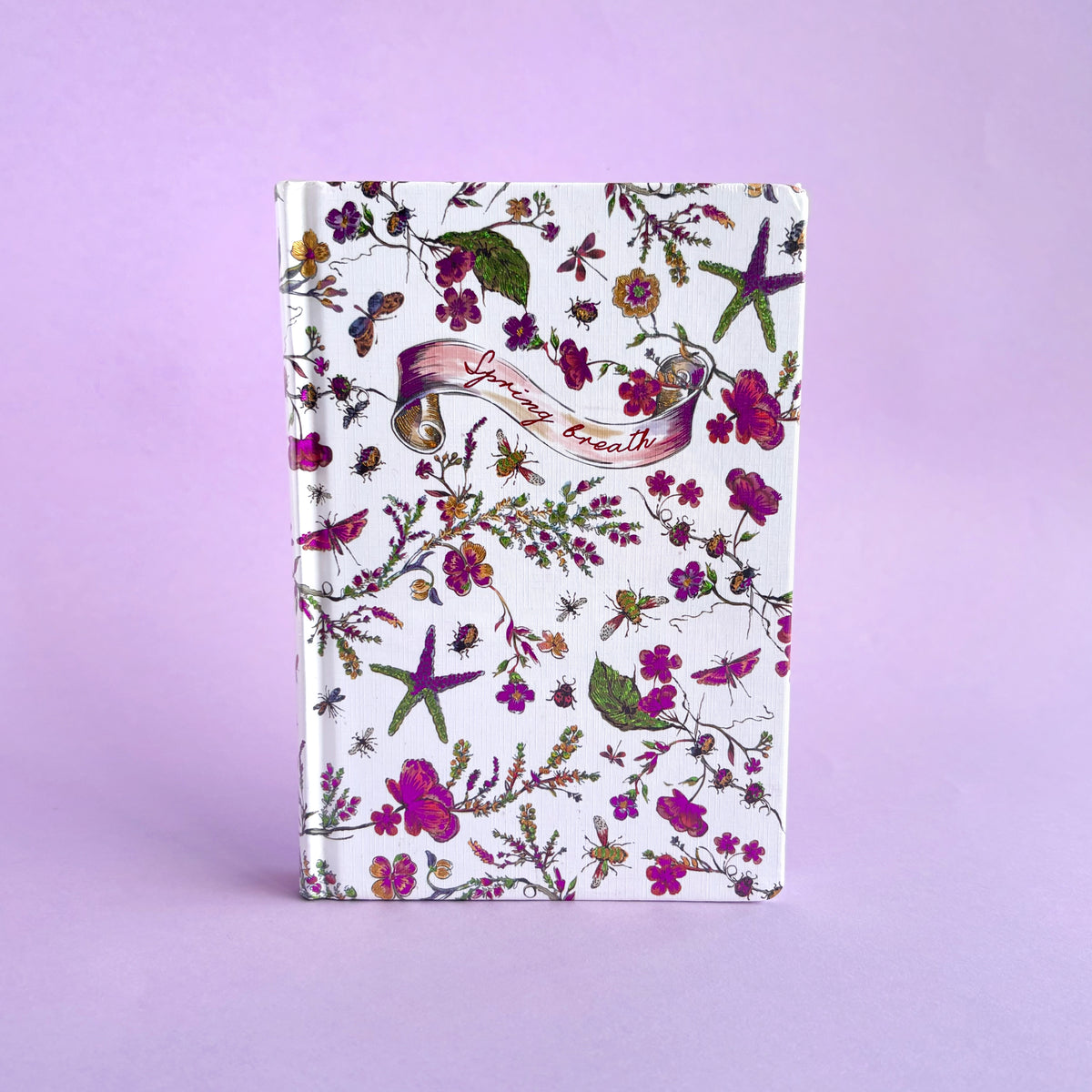 Libreta Spring Breath - páginas decoradas