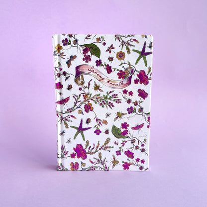 Libreta Spring Breath - páginas decoradas