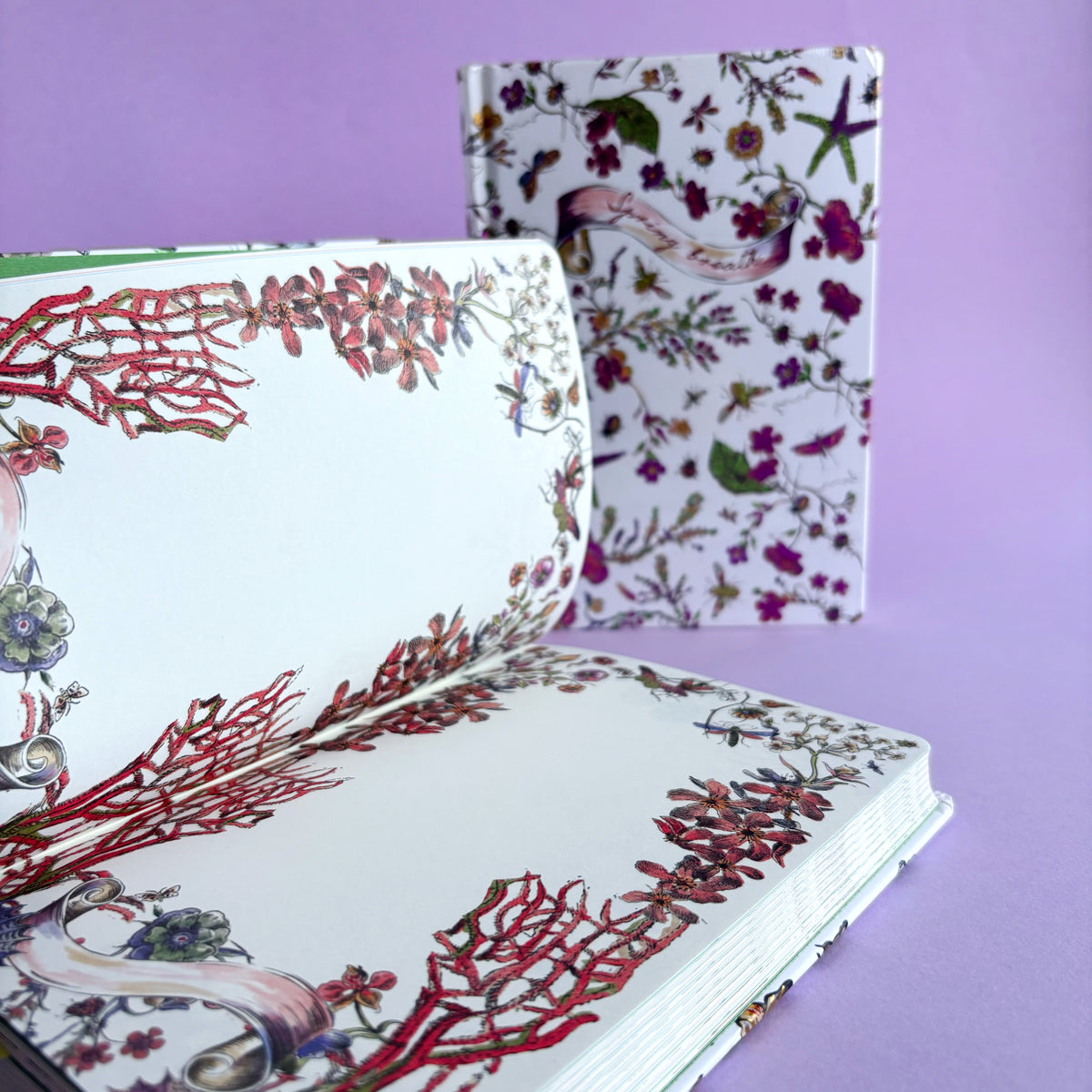 Libreta Spring Breath - páginas decoradas