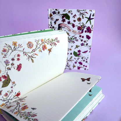 Libreta Spring Breath - páginas decoradas