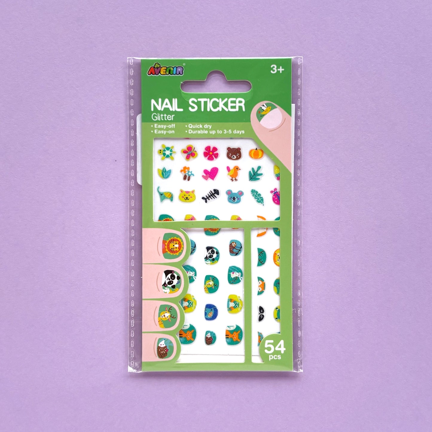 Stickers para uñas animales 38 piezas