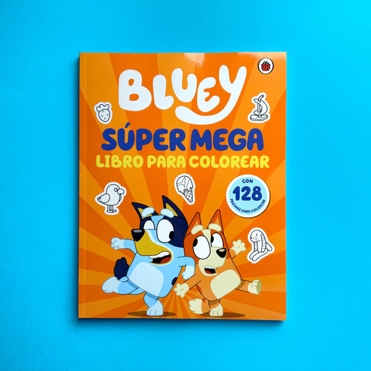 Bluey. Supermega. Libro para colorear.