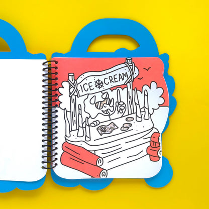 Súper Libro de Colorear: Dino (Incluye stickers y crayones)