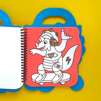 Súper Libro de Colorear: Dino (Incluye stickers y crayones)