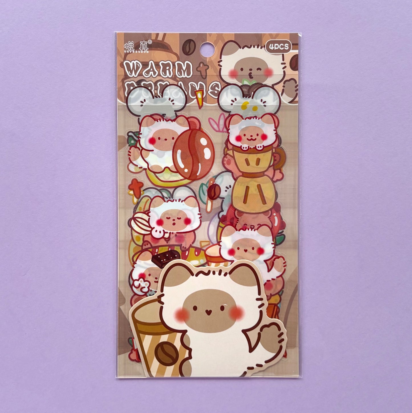 Stickers Animales Kawaii - Warm dreams