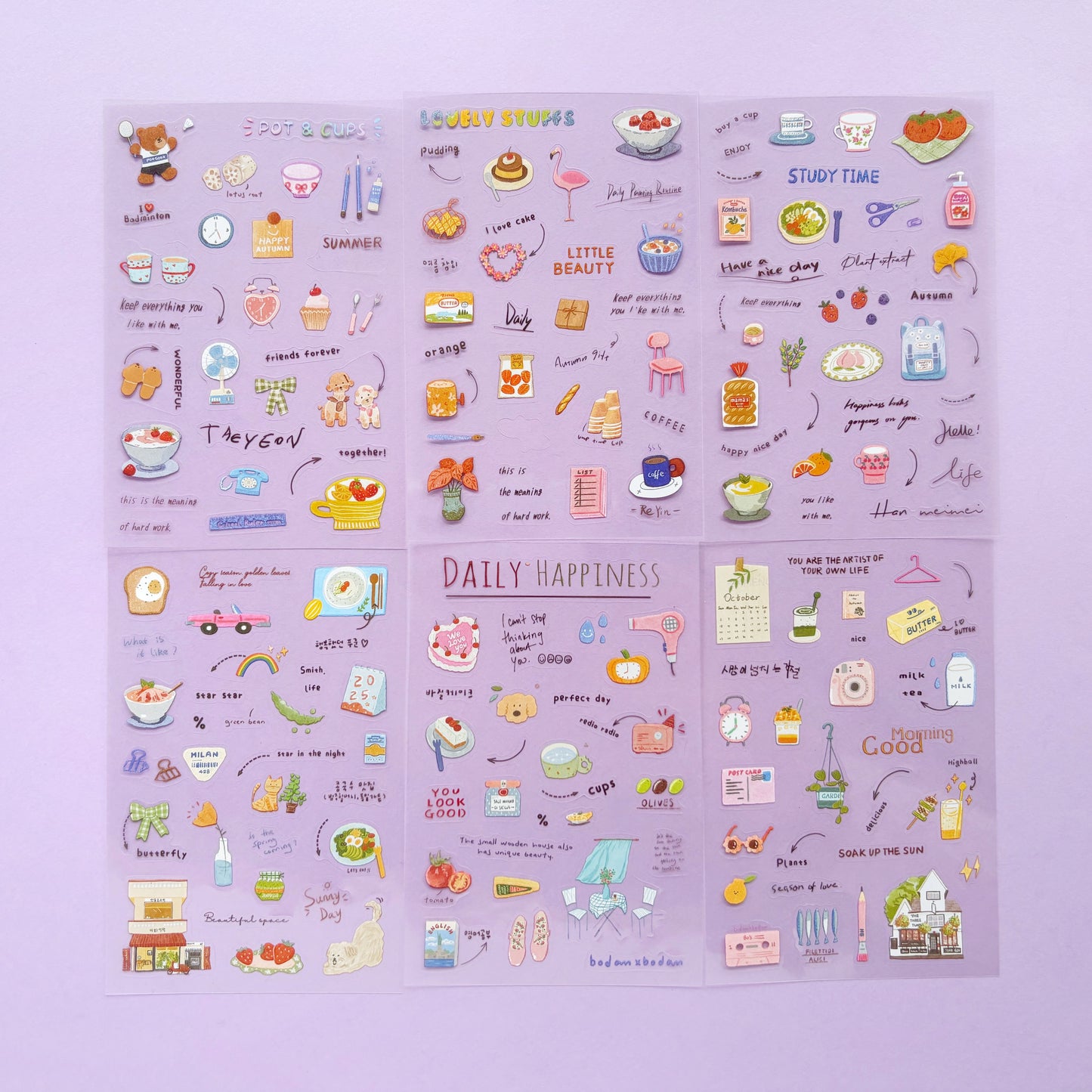 Stickers Aesthetics - Momentos girly