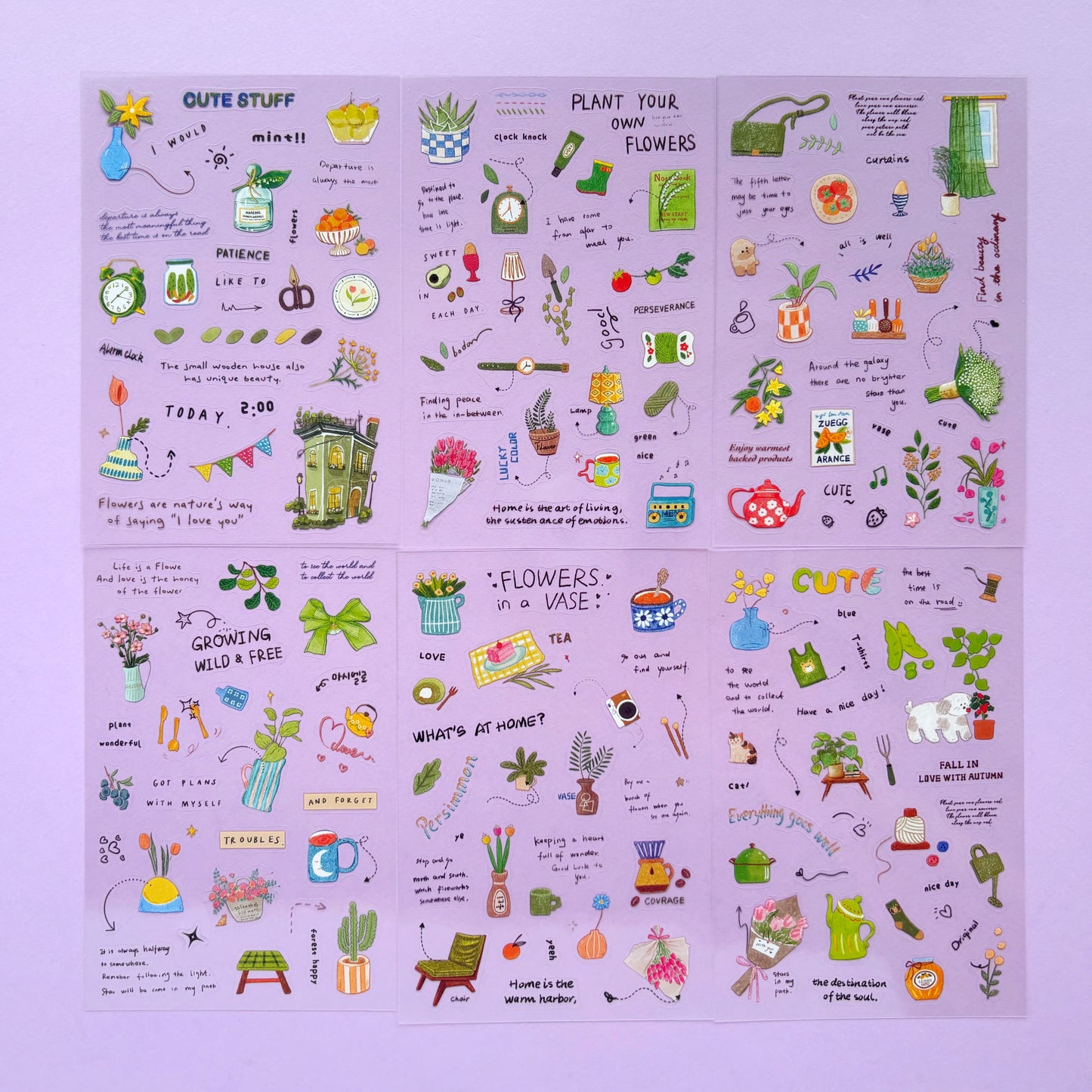 Stickers Aesthetics - Floral Breeze