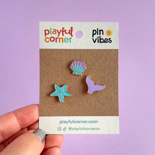 Pines metálicos (Set) Mundo Marino