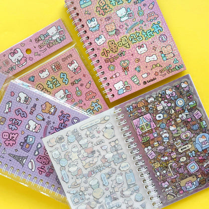 Kawaii Pop – Cuaderno de Bolsillo Argollado de Stickers