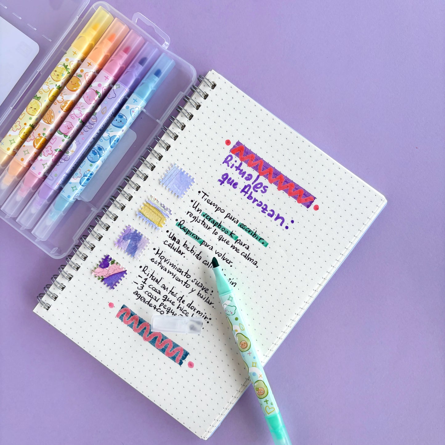 Resaltadores borrables Fruity Erasable (set de 6) – aroma a fruta