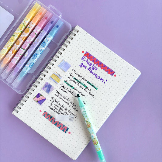 Resaltadores borrables Fruity Erasable (set de 6) – aroma a fruta