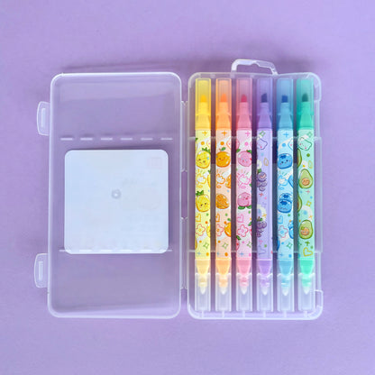 Resaltadores borrables Fruity Erasable (set de 6) – aroma a fruta