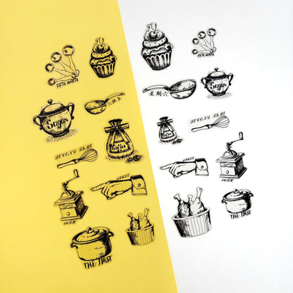 Stickers Kitchen Memories - Vintage Black & White (20 piezas)