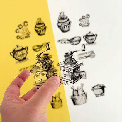 Stickers Kitchen Memories - Vintage Black & White (20 piezas)