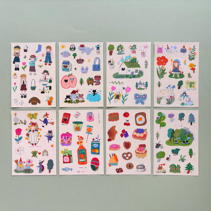 Set de stickers Storybook - 8 hojas