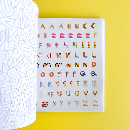 Libro de Stickers So. Many. Letter Stickers - 3.820 stickers de letras para amantes de las palabras
