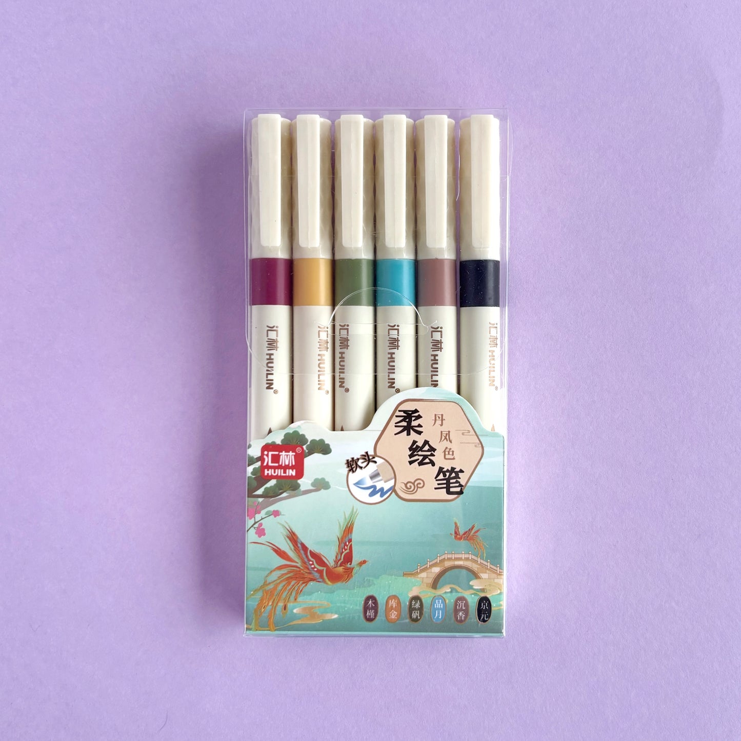 Marcadores Punta Pincel - Set x 6