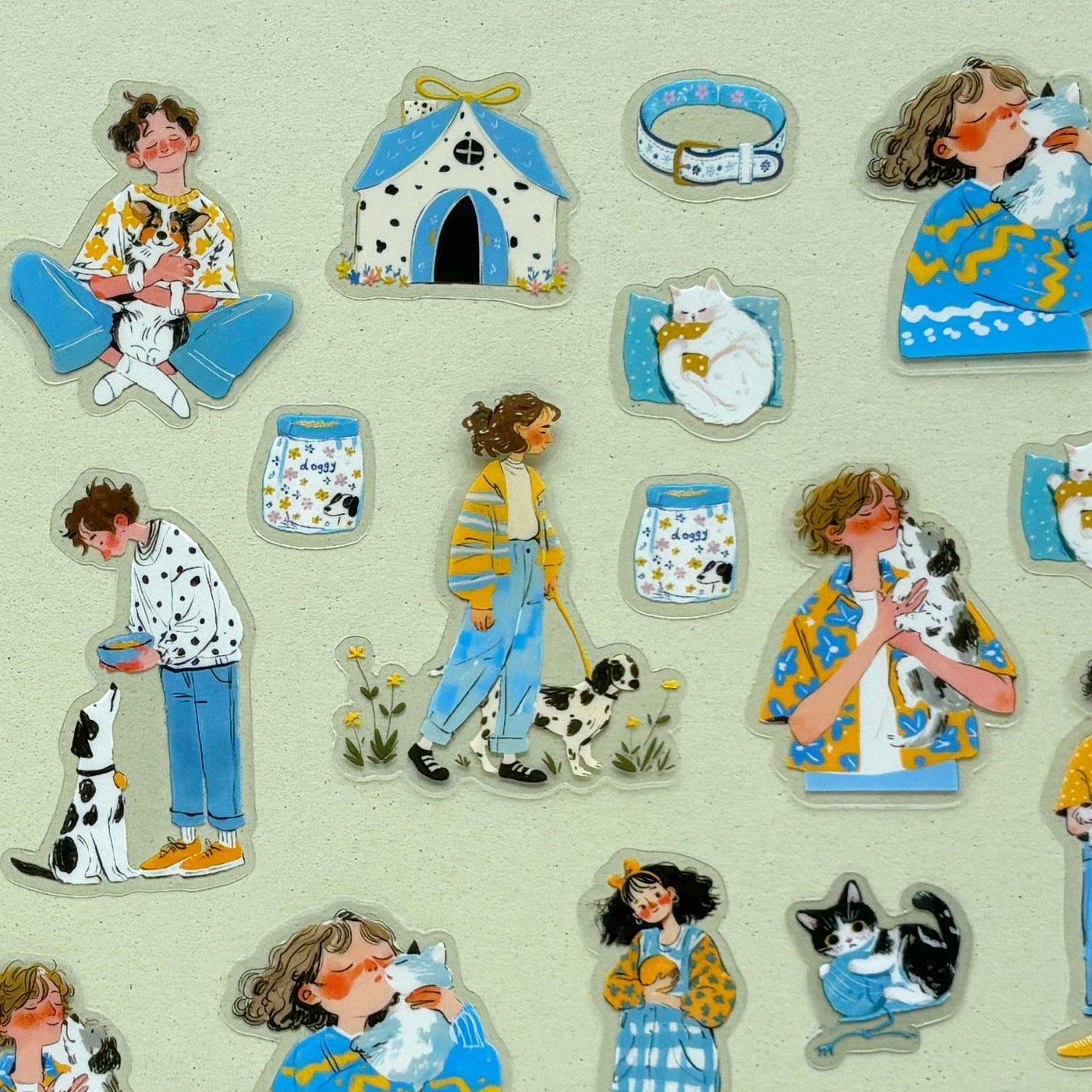 Set de Stickers Living with pets (30 piezas)