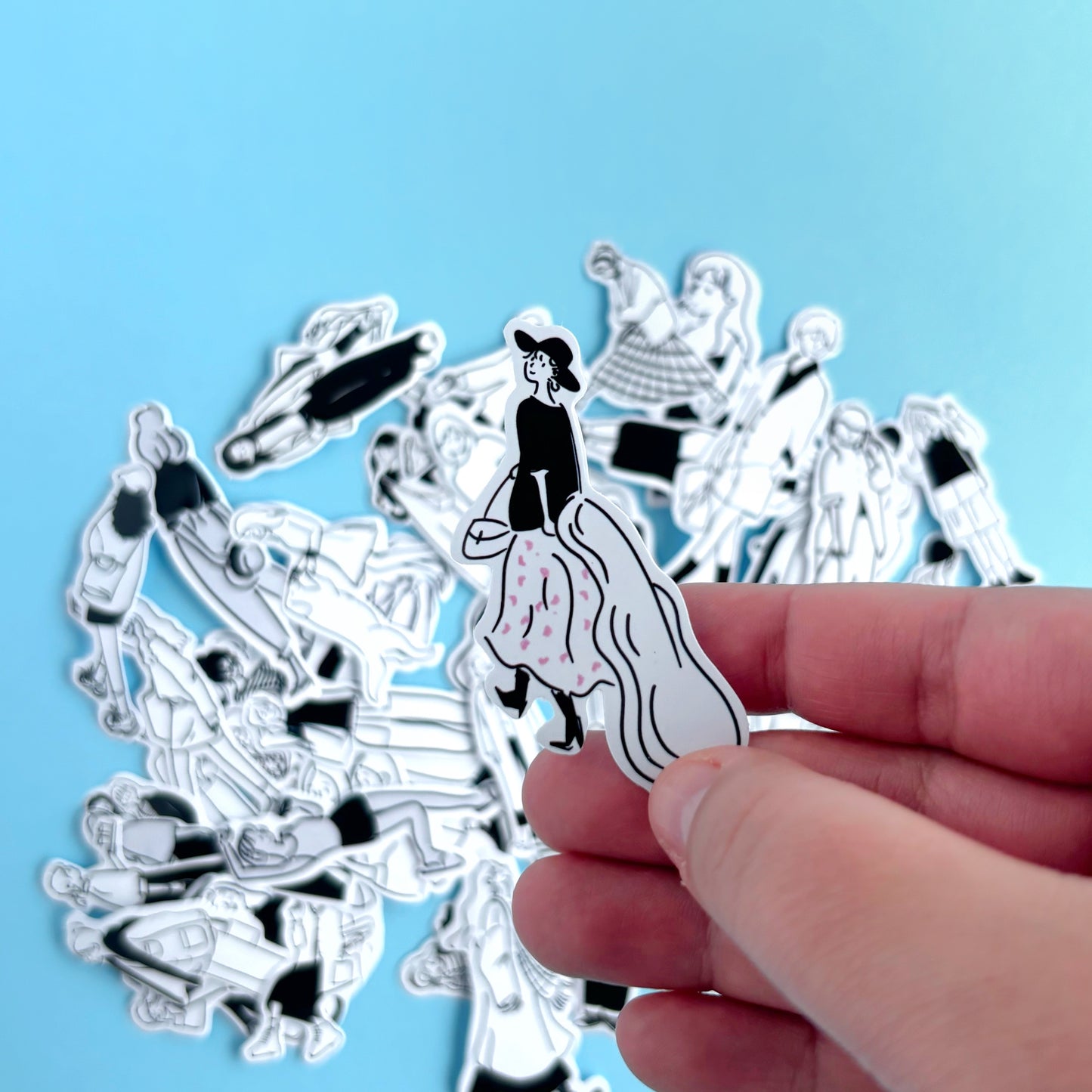 Set de stickers Girly Moments B&W