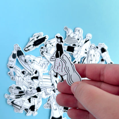 Set de stickers Girly Moments B&W