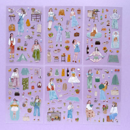 Set de sticker Summer Sunshine (4 hojas): Colección Seasonal Days