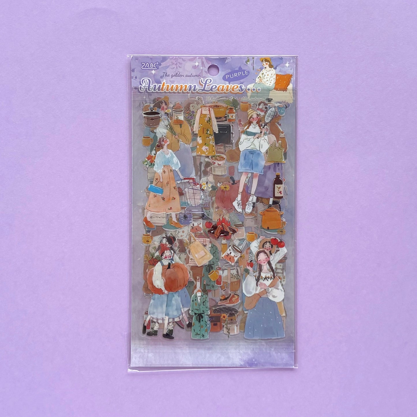 Set de sticker Autumn Leaves (4 hojas): Colección Seasonal Days