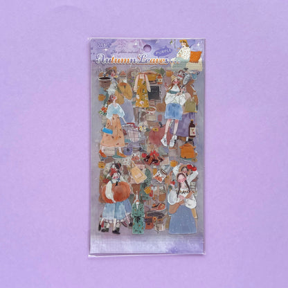 Set de sticker Autumn Leaves (4 hojas): Colección Seasonal Days