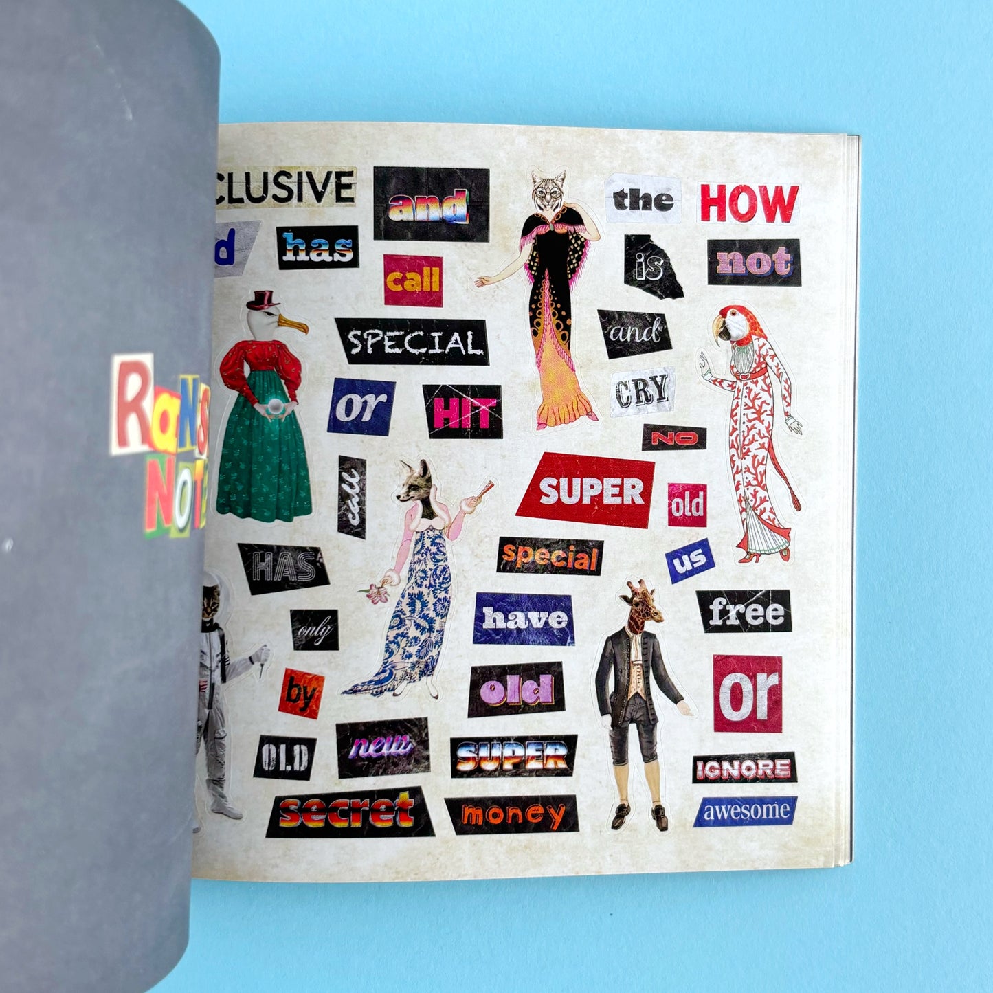 Libro de Stickers Ransom Notes (+ de 2100 stickers de letras y números!)