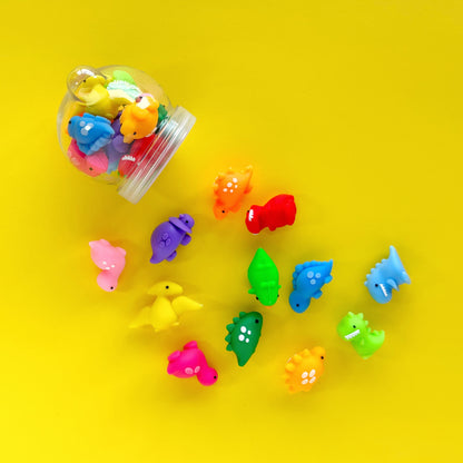 Miniborradores dinosaurios – Frasco x 12