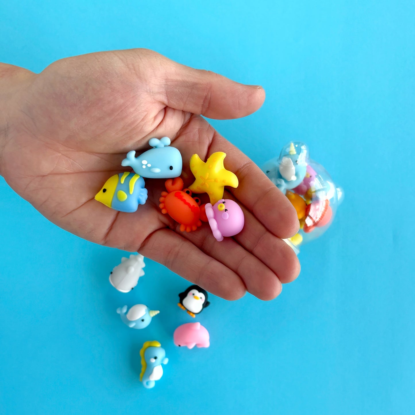 Miniborradores animales marinos – Frasco x 12