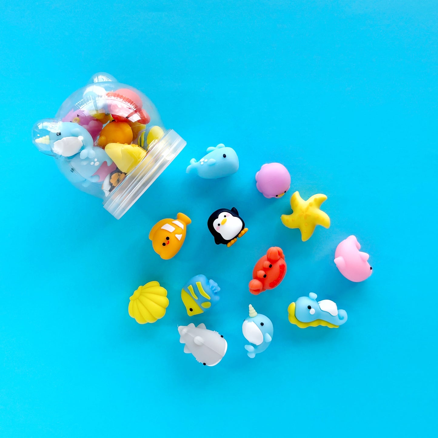 Miniborradores animales marinos – Frasco x 12