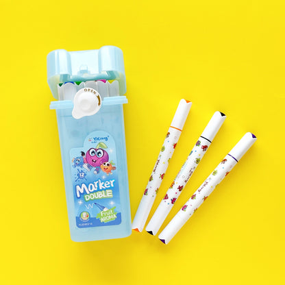 Marcadores con aroma a frutas – Estuche x 12 unidades